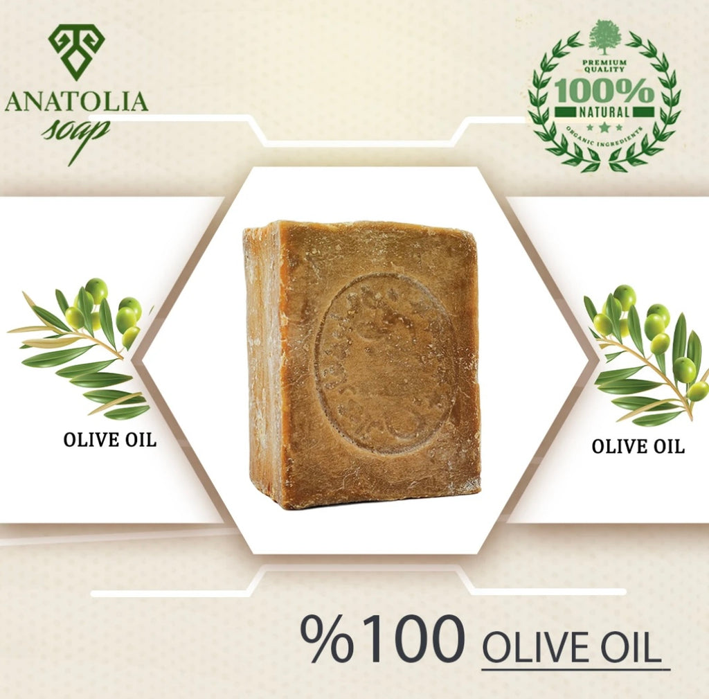 🫒 Anatolia Aleppo Seife –                  100 % Olivenöl
