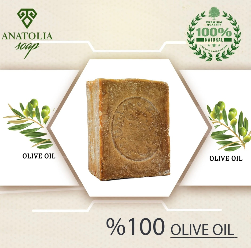🫒 Anatolia Aleppo Seife –                  100 % Olivenöl